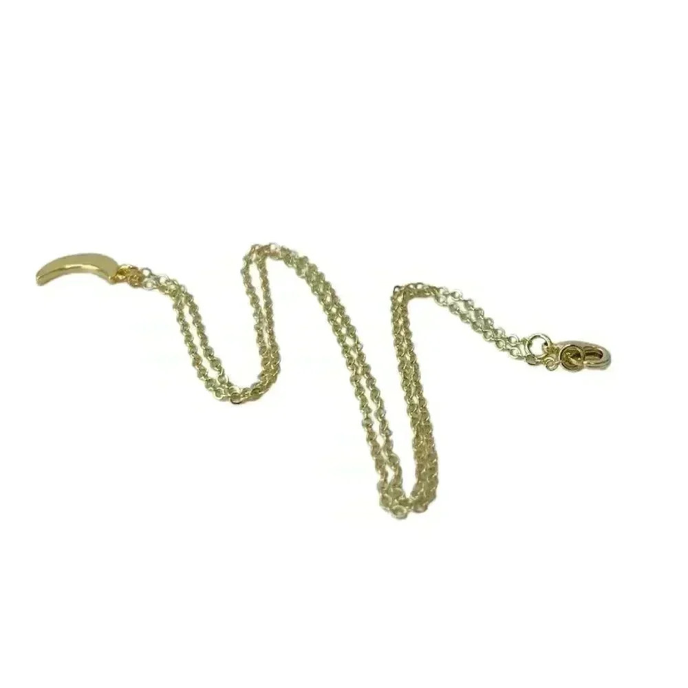 Crescent moon necklace, celestial jewelry - Picture 4 of 12